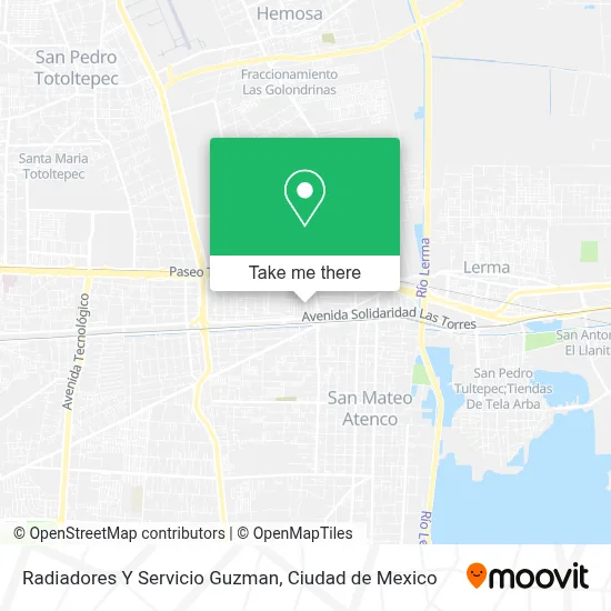 Radiadores Y Servicio Guzman map