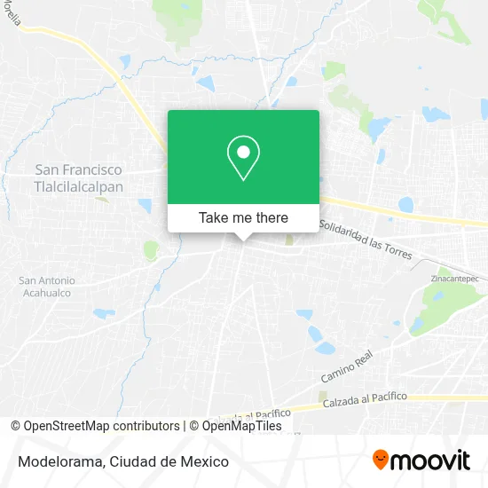 Modelorama map