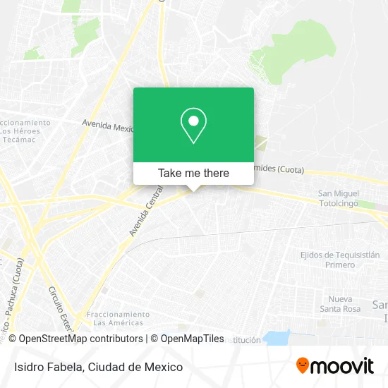 Isidro Fabela map