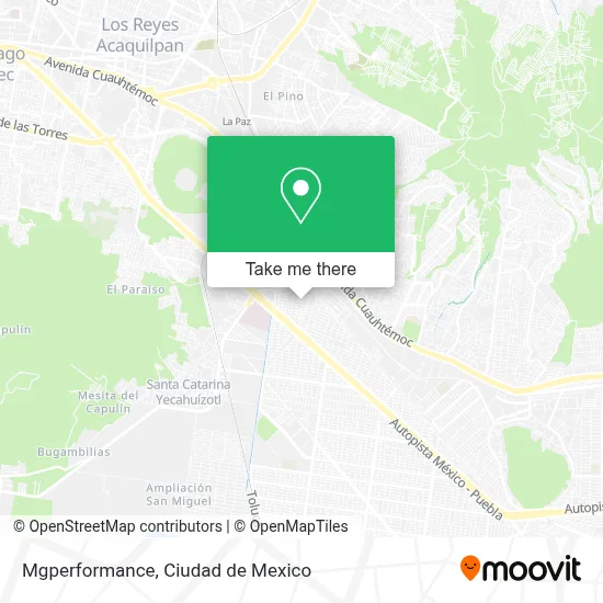 Mgperformance map