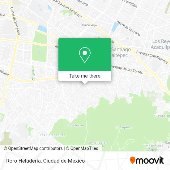Roro Heladería map