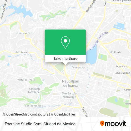 Exercise Studio Gym map