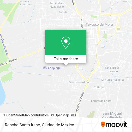 Rancho Santa Irene map