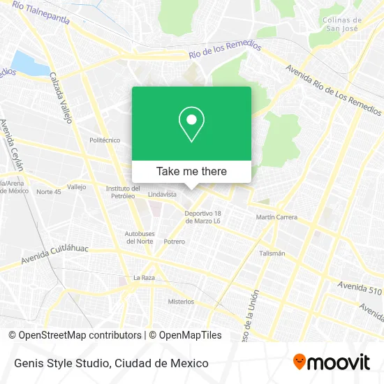 Genis Style Studio map