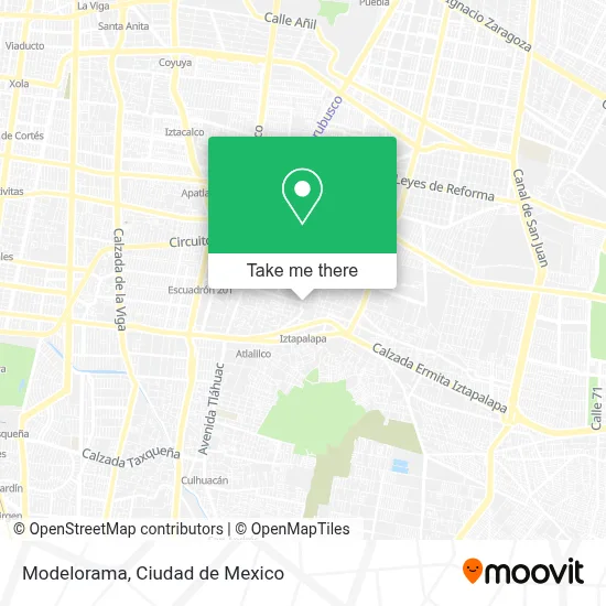 Modelorama map