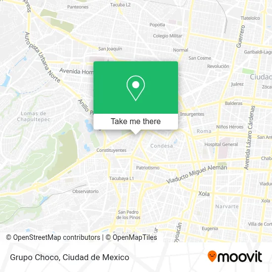 Grupo Choco map