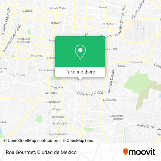 Roa Gourmet map