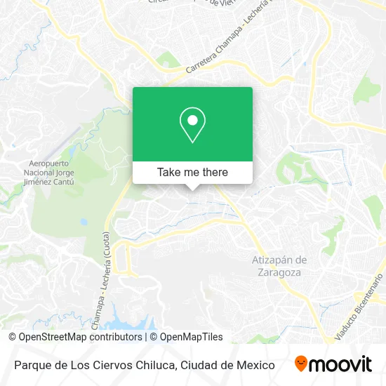Parque de Los Ciervos Chiluca map
