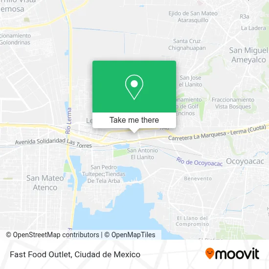 Fast Food Outlet map