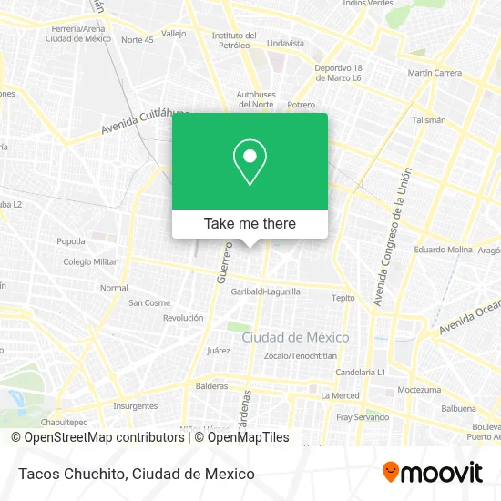 Tacos Chuchito map