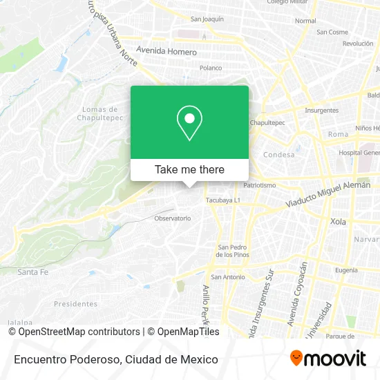 Encuentro Poderoso map