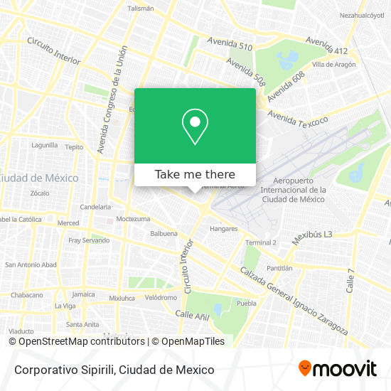 Corporativo Sipirili map