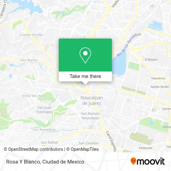 Rosa Y Blanco map
