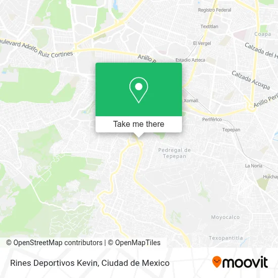 Rines Deportivos Kevin map
