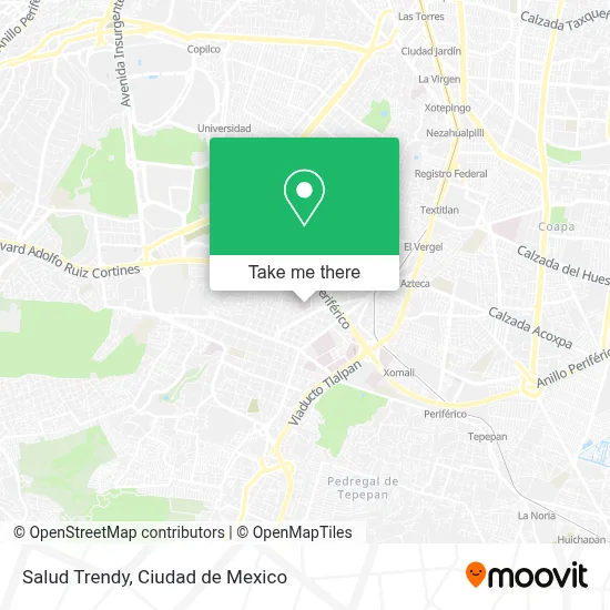 Salud Trendy map