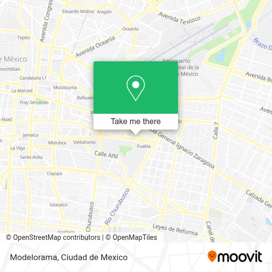 Modelorama map