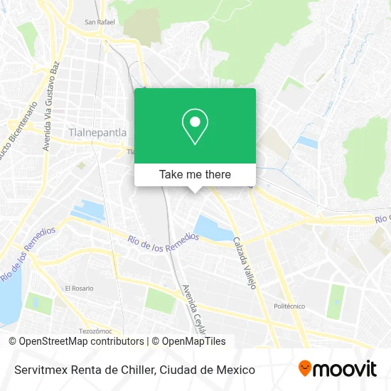 Servitmex Renta de Chiller map
