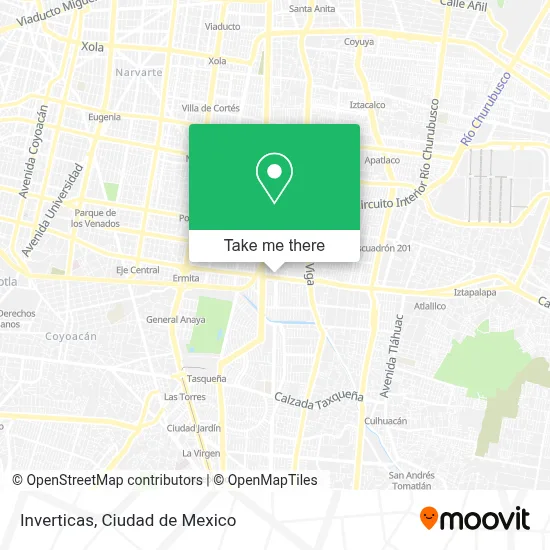 Inverticas map