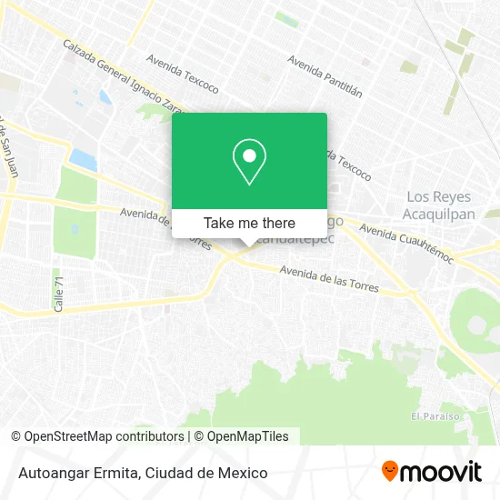 Autoangar Ermita map