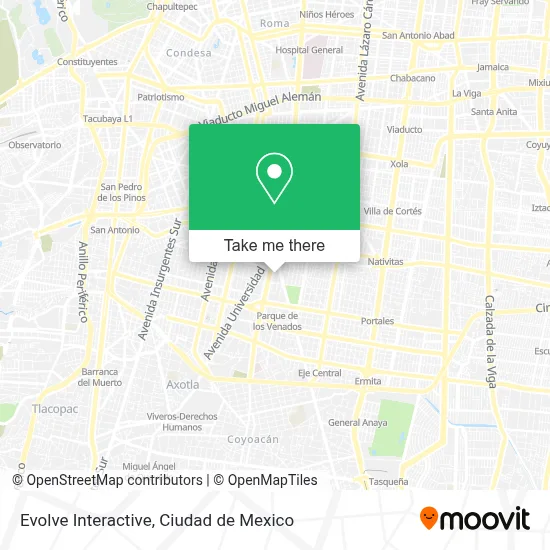 Evolve Interactive map