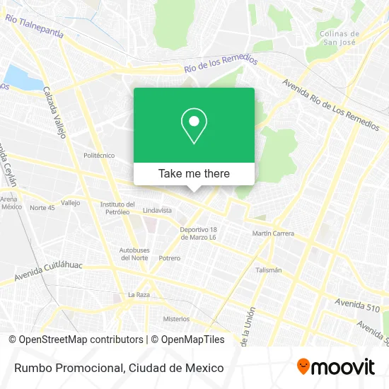 Rumbo Promocional map