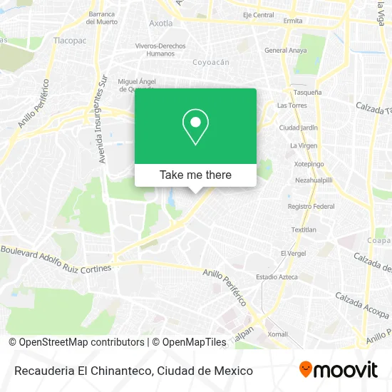 Recauderia El Chinanteco map