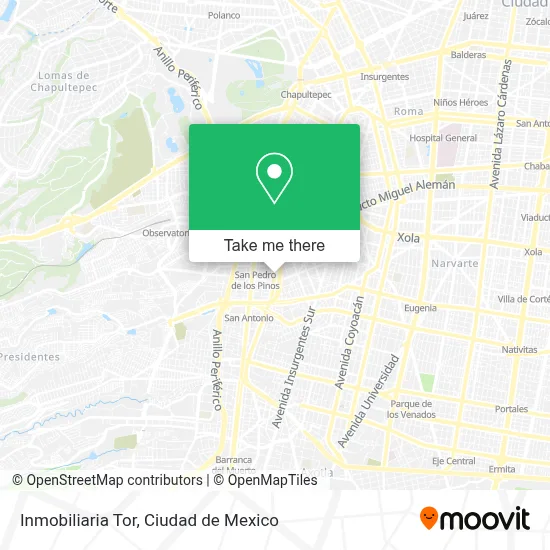 Inmobiliaria Tor map