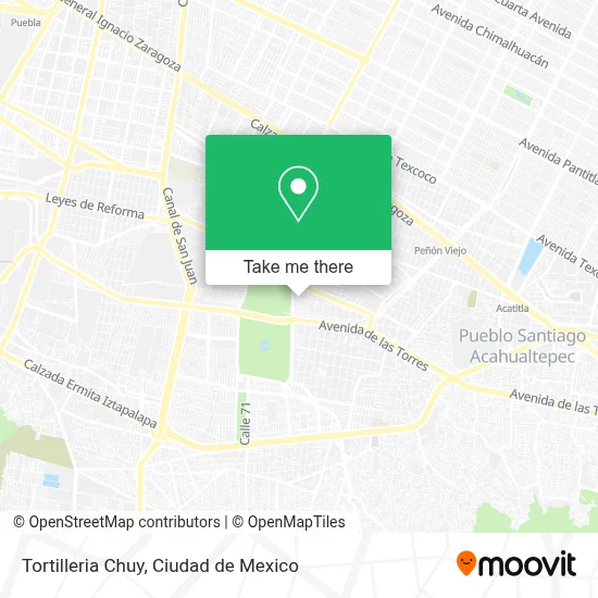 Tortilleria Chuy map