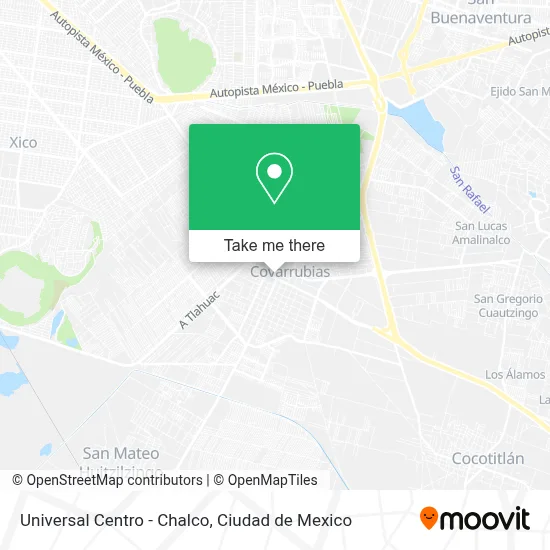 Universal Centro - Chalco map