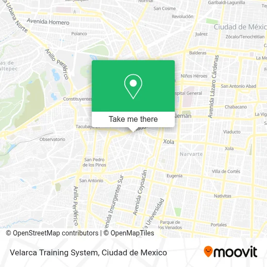 Velarca Training System map