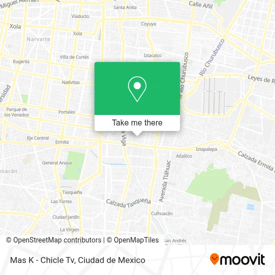 Mas K - Chicle Tv map