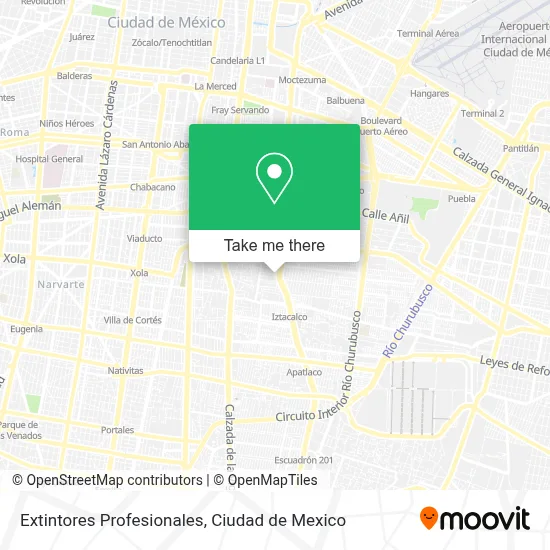 Extintores Profesionales map
