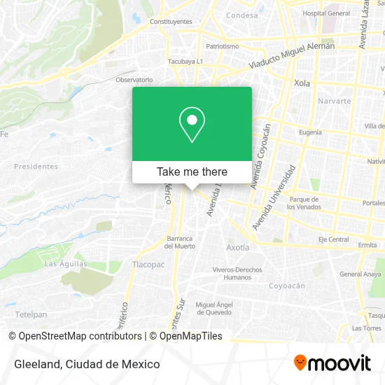 Gleeland map