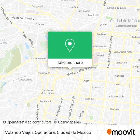 Volando Viajes Operadora map