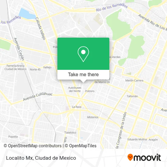 Localito Mx map
