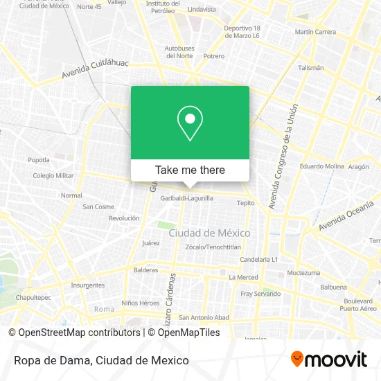 Ropa de Dama map