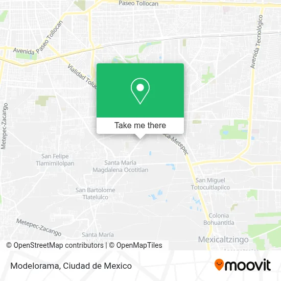 Modelorama map