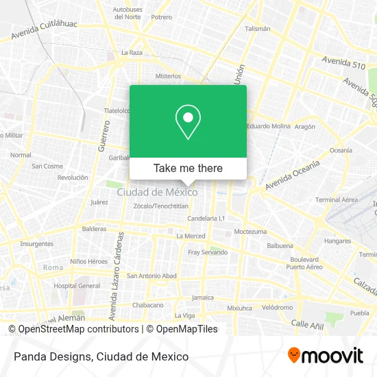 Panda Designs map