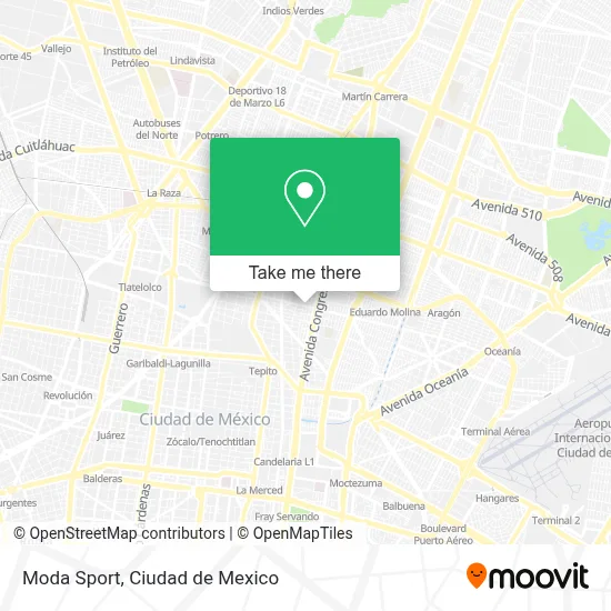 Moda Sport map