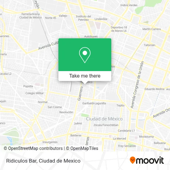 Ridiculos Bar map