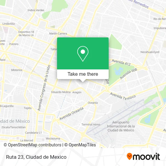 Ruta 23 map