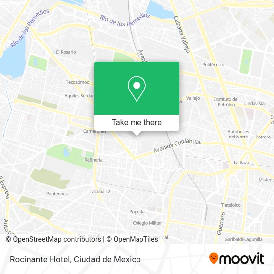 Rocinante Hotel map