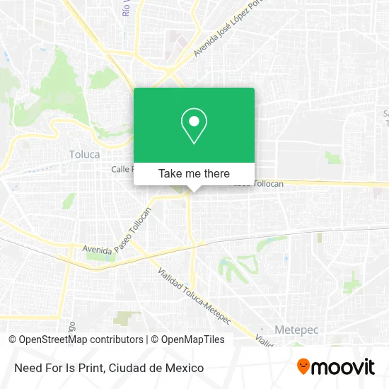 Need For Is Print map