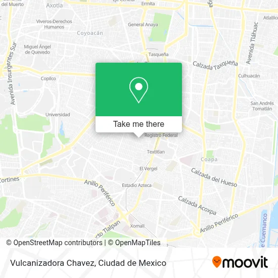 Vulcanizadora Chavez map
