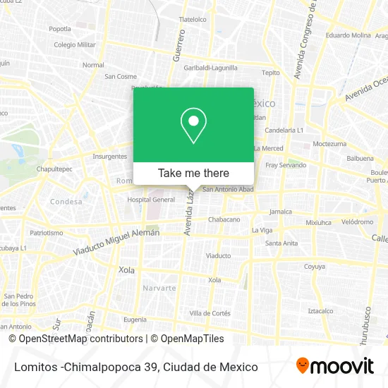 Lomitos -Chimalpopoca 39 map