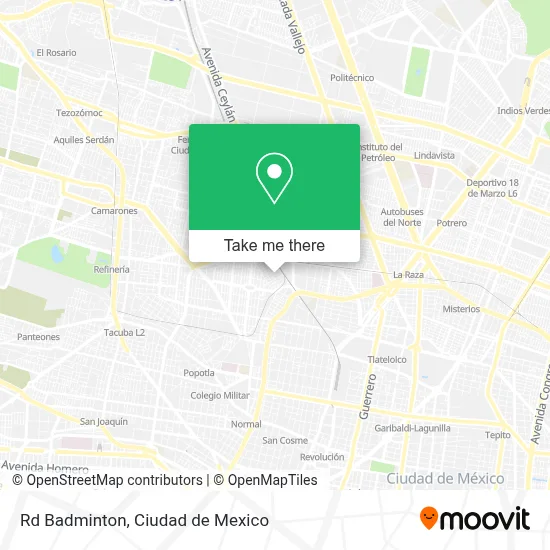 Rd Badminton map