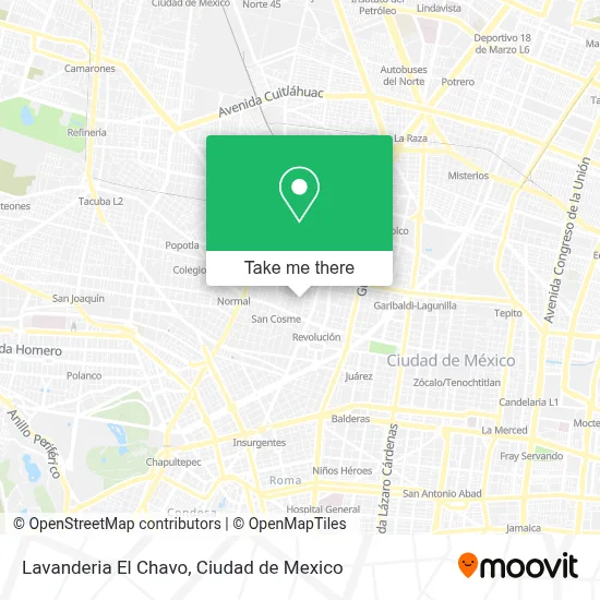Lavanderia El Chavo map