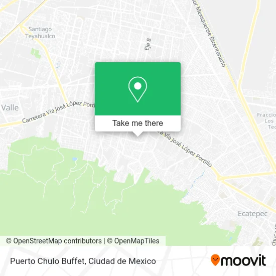 Puerto Chulo Buffet map