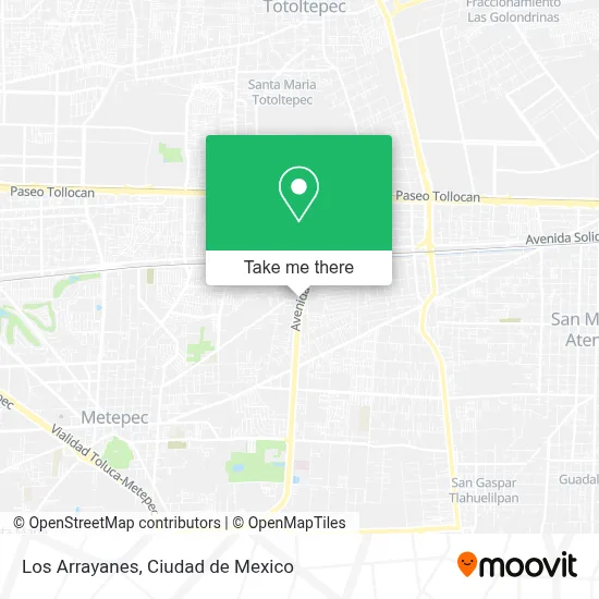 Los Arrayanes map