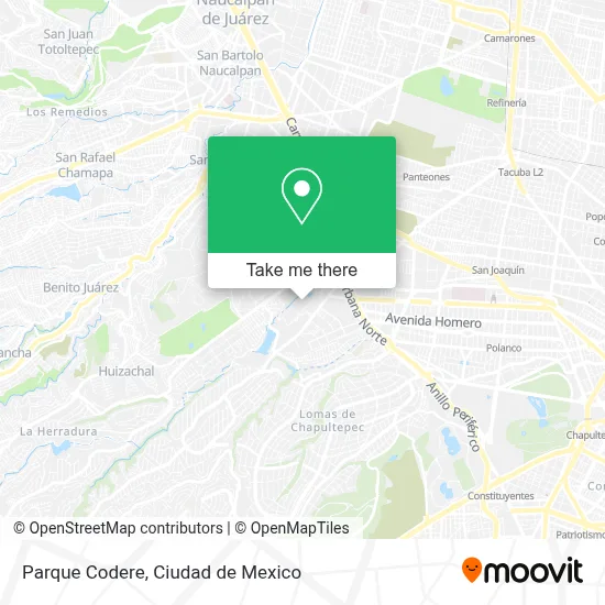 Parque Codere map